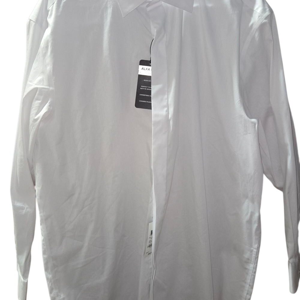 Alfani Classic White Button-Up Shirt